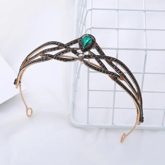 Vintage Crown For Women Girl Princess Queen Bridal Tiara And Crown For Wedding Bride Headdress Party Prom Hair Jewelry Headpiece
