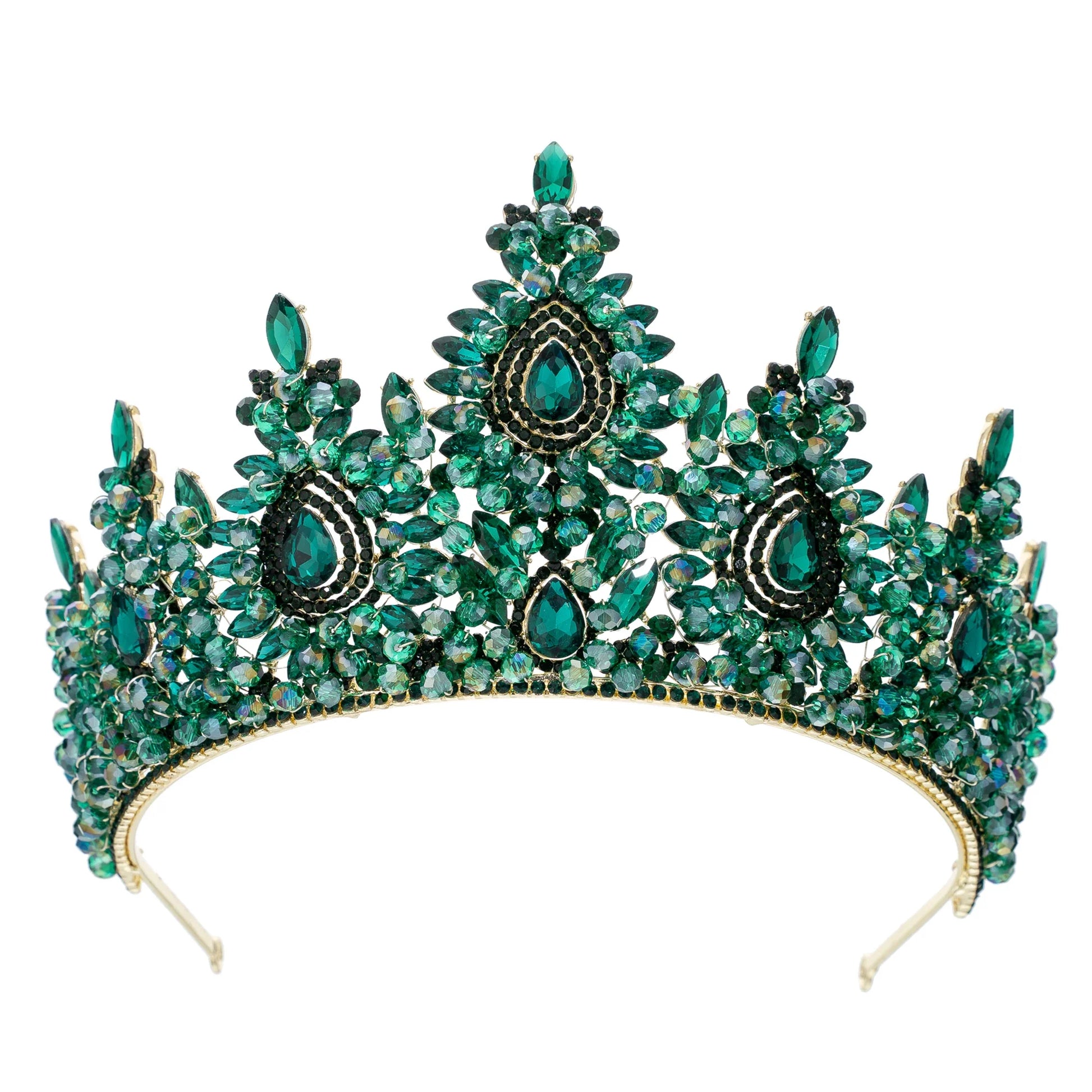 Crystal Queen Crowns For Women Princess Bridal Tiara Crown For Wedding Pageant Bride Headpiece Party Prom Hair Jewelry Headdress as picture 3