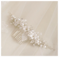 Flower Bridal Hair Comb Headpieces For Wedding Hair Accessories Pearl Bride Hairpin Hair Clips Prom Wedding Hair Piece Headdress