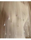 Short Pearl Beads Bridal Veil White Wedding Veils For Evening Dinner Party Dress Women Gift Hair Accessories Brides Jewelry