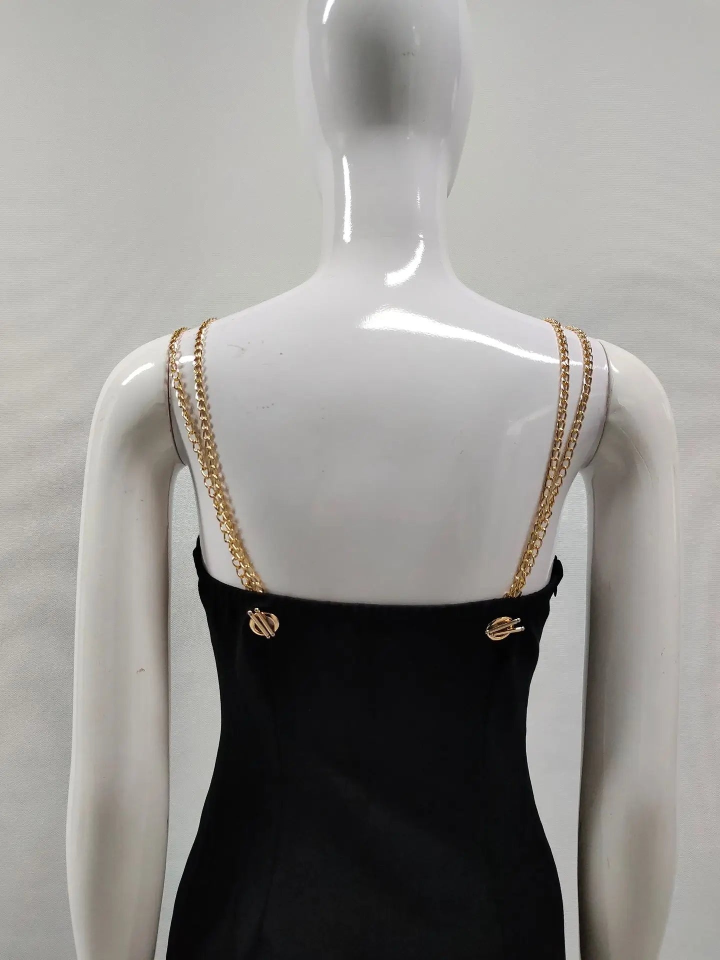 Women Sleeveless Sexy Square Colalr Chain Bodycon Long Dress Elegant Evening Party Fashion Celebrate Dress
