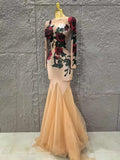 Women Long Sleeve High Stretch Shinning Rhinestones Bodycon Long Maxi Dress Celebrate Evenign Party Bar Singer Stage Wear