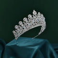 Bridal Hair Jewelry Crystal Zircon Tiaras and Crowns Rhinestones Headband Brides Women Prom Pageant Diadem Wedding Accessories