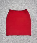 2024 New Women's Bandage Skirt Fashion Versatile Solid Color Tight Mini Skirt Black Red Orange Khaki White Pink Bandage Skirt Claret