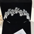 Bridal Hair Jewelry Flower Zirconia Tiaras and Crowns AAA Zircon Diadem For Brides Women Headpiece Headband Wedding Accessories