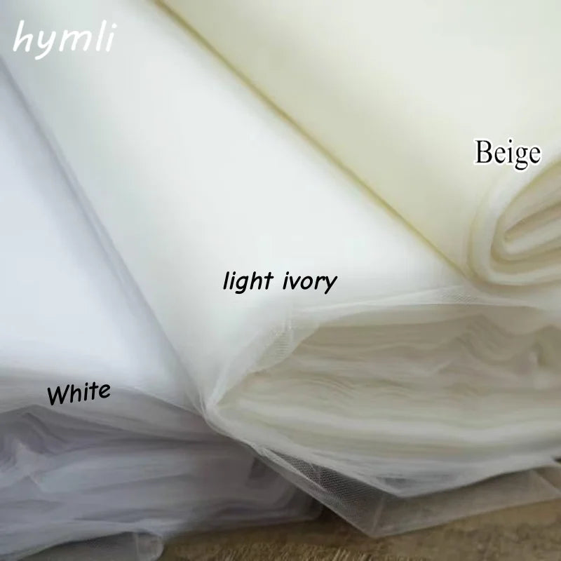 2 Layer Ruffled Edge Bridal Veil Chapel Length Tassel Veil With Ruffles