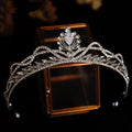Bridal Hair Jewelry Headband Headpiece Birthday Gift Hairband Brides Women Rhinestones Zircon Crown Tiara Wedding Accessories a