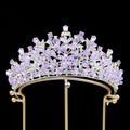 Crystal Crowns For Queen Princess Bridal Tiara Crown For Wedding Bride Hair Accessories Pageant Women Diadem Wedding Headdress as picture 2