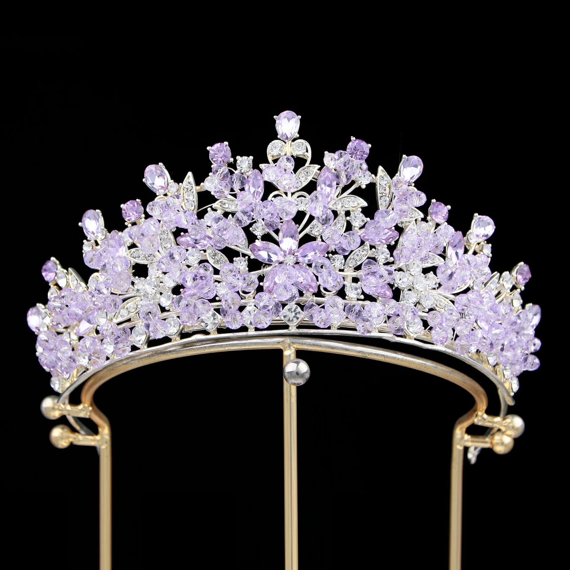 Crystal Crowns For Queen Princess Bridal Tiara Crown For Wedding Bride Hair Accessories Pageant Women Diadem Wedding Headdress as picture 2