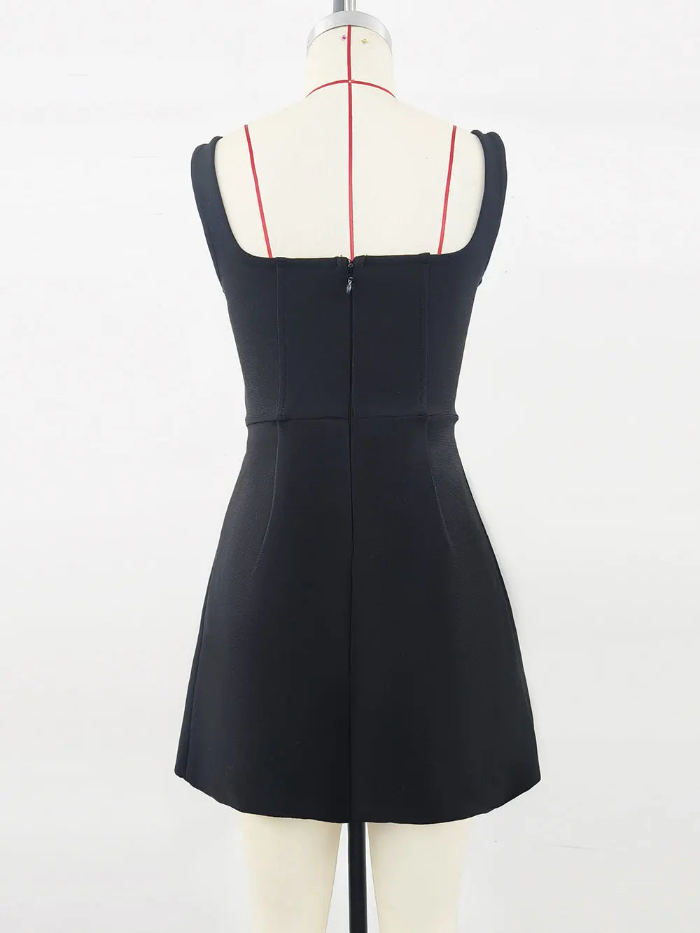 Elegant Women's 3D Diamond Flower Bandage Dress Camisole Sleeveless A-line Mini Dresses Cocktail Banquet Dress Vestidos