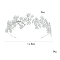 Bridal Hair Jewelry Flower Zirconia Tiaras and Crowns AAA Zircon Diadem For Brides Women Headpiece Headband Wedding Accessories