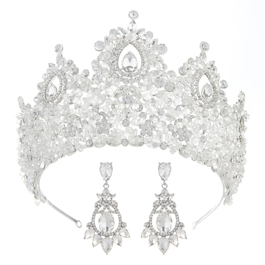 Baroque Crown For Queen Luxury Crystal Bridal Crowns And Tiaras For Wedding Hair Accessories Pageant Prom Hair Jewelry Headdress as picture 2