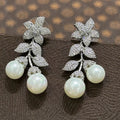 Colorful AAA Zircon Bridal Earrings CZ Cubic Zirconia Pearl Wedding Earring For Bride Women Accessories Birthday Gifts Jewelry b
