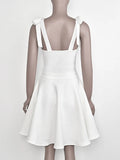 Spring Sexy Women's Puff Bandage Dress Spaghetti Strap Lace Design Sleeveless A-line Mini Dresses Evening Party Vestidos