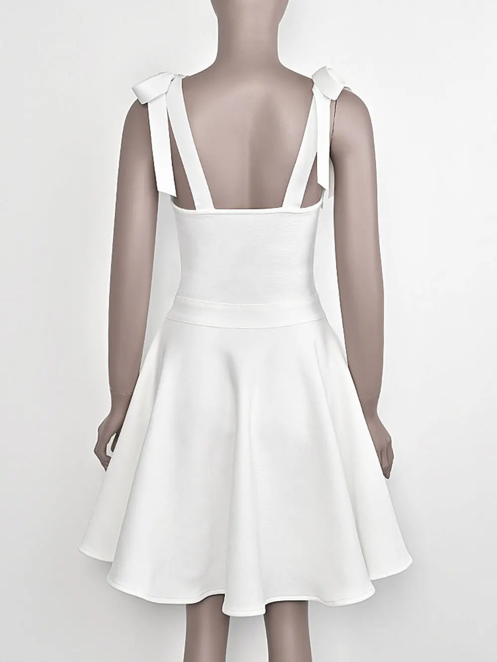 Spring Sexy Women's Puff Bandage Dress Spaghetti Strap Lace Design Sleeveless A-line Mini Dresses Evening Party Vestidos