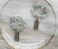 Gold Silver Color Hair Pin Clip Crystal Head Piece For Bride Bridesmaids Women Opal Hairpin Bridal Jewelry Wedding Accessories