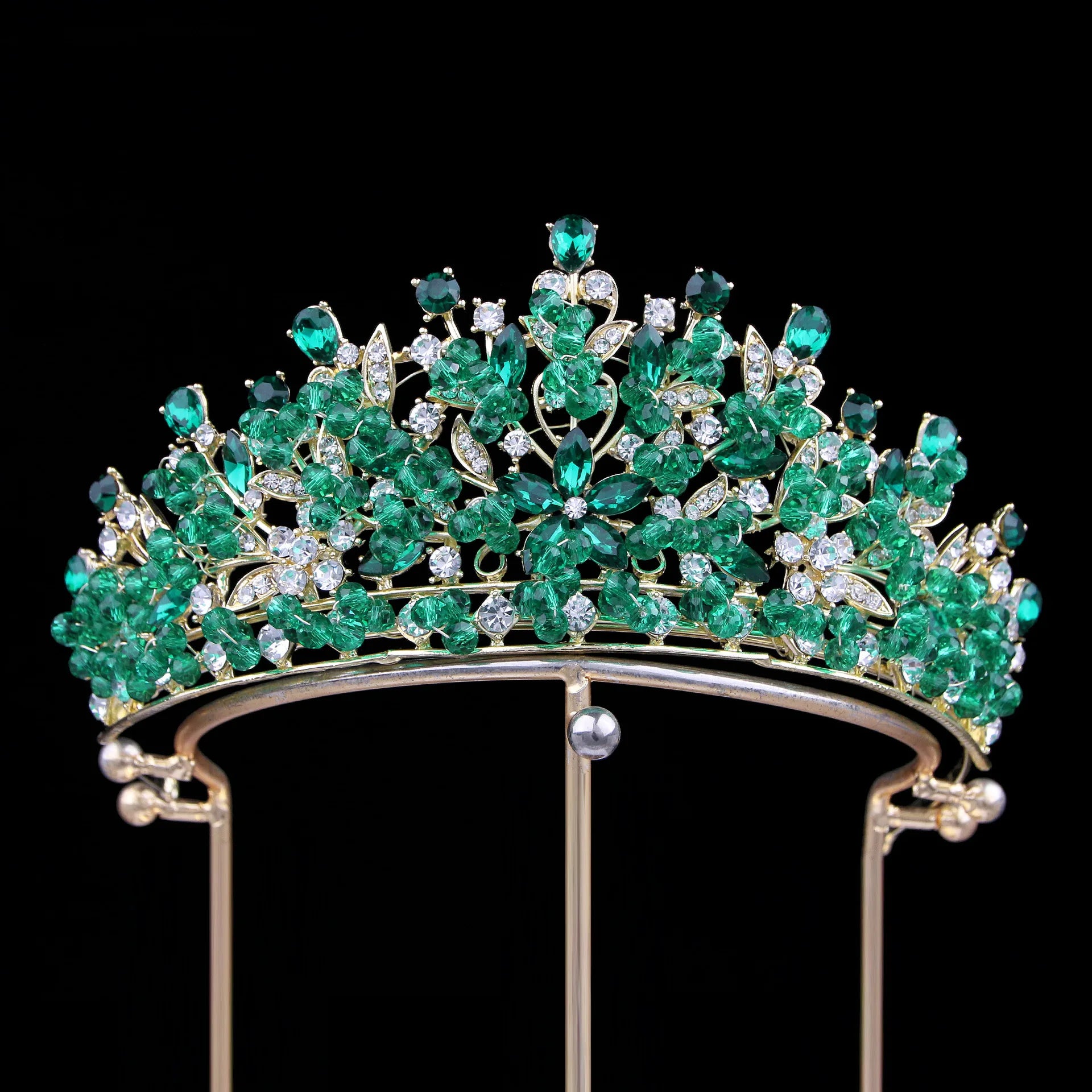 Crystal Crowns For Queen Princess Bridal Tiara Crown For Wedding Bride Hair Accessories Pageant Women Diadem Wedding Headdress as picture 3