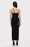 Arrival Women Sexy Halter Off the Shoulder Silver Tassels Bodycon Long Bandage Dress Evening Party Celebrate Cocktail Wear