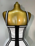 Women Sexy Backless Ruffled Edge Bodycon Bandage Dress Celebrity Elegant Evening Party Luxury Birthday Club Dress