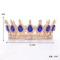 Princess Queen Crowns For Women Wedding Bridal Headdress Baroque Round Tiaras Crowns For Pageant Birthday Party Hair Jewelry
