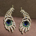 Luxury CZ AAA Zircon Bridal Earrings Colorful Cubic Zirconia Wedding Earring For Women Bride Accessories Birthday Gifts Jewelry a