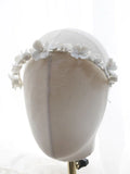 Wedding Hair Accessories Porcelain Flower Headpiece Headwear Women Girl Headdress For Brides Headband Hairband Bridal Jewelry