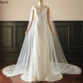 1 Layer Cathedral Length Bridal Veil Lace with Sequins Wedding Veil 300cm