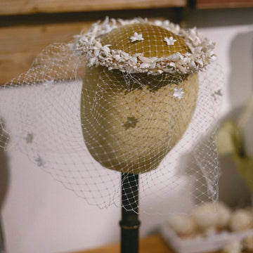 Flower Headband Headpiece Veil Lace Hairband For Bride Women Dinner Dress Headdress Headwear Wedding Accessories Bridal Jewelry a