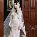 200cm White Bridal Veil Long Wedding Veils For Brides Evening Dinner Party Dress Women Girl Gifts Hair Accessories Jewelry