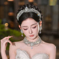 Crystal Tiaras and Crowns Rhinestones Zirconia Diadem For Brides Princess Queen Headband Wedding Accessories Bridal Hair Jewelry