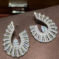 Luxury CZ AAA Zircon Bridal Earrings Cubic Zirconia Wedding Earring For Women Bride Accessories Birthday Gifts Jewelry A