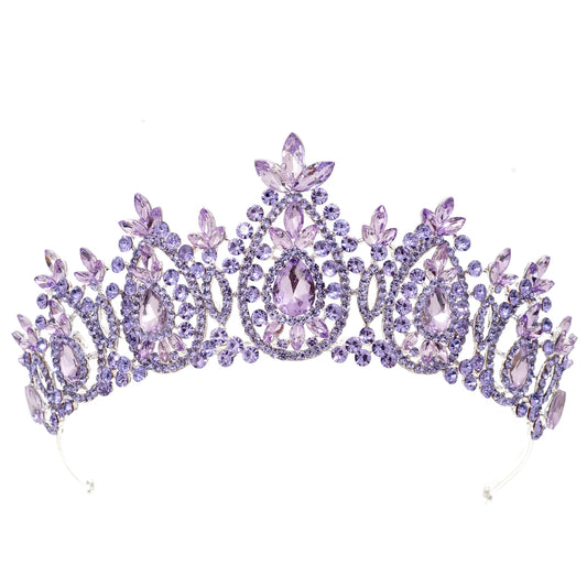 Baroque Crystal Crowns For Women Princess Queen Bridal Tiara Crown For Wedding Headdress Party Prom Bride Hair Jewelry Headpiece