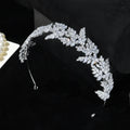 AAA Zircon Tiaras and Crowns Cubic Zirconia Headband For Brides Women CZ Headpiece Bridal Jewelry Wedding Hair Accessories a