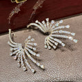 High Quality AAA Zircon Bridal Earrings Gold Color Cubic Zirconia Wedding Earring Brides Women Accessories Birthday Gift Jewelry