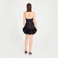 High Quality Women Sexy Strapless Bodycon Mini Bandage Dress Florals Celebrate Girls' Birthday Party Nightclub Outfit