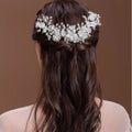 Flower Hair Combs For Wedding Bride Hair Accessories Pearl Bridal Hair Clips Hairpin For Women Wedding Hair Pieces Headdress