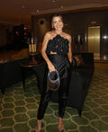 2024 New Summer Women Sexy Strap Big Flowers Bodycon Mini Tops Off the Shoulder Nightclub Party Celebrate Wear