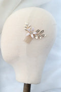 Wedding Accessories Gold Color Flower Hair Comb Pin Clip Crystal Hairpins For Brides Bridesmaids Leaf Head pieces Bridal Jewelry b
