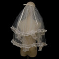 Short Bowknot Bridal Veil Lace Wedding Veils For Evening Dinner Party Dress Women Birthday Gift Hair Accessories Brides Jewelry