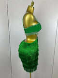 Women Sexy Green Sling Backless Dress Bodycon Bandage Dress Celebrity Elegant Evening Club Luxury Birthday Party Dresses