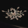 Bridal Jewelry Handmade Hair Pin Clip Silver Color Hairpin For Bride Women Prom Party Dinner Leaf Head Piece Wedding Accessories