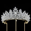 Crystal Queen Crowns For Women Princess Bridal Tiara Crown For Wedding Pageant Headpieces Bride Party Prom Hair Jewelry Diadem as picture 2