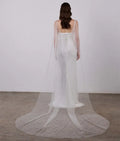 One Layer Shoulder Veil 250cm Pearl Bridal Veils