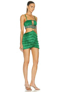 Stylish Tassel Sexy Hollow Out Spaghetti Strap Mini EvenDress Summer Holiday Vocation Vestido Music festival Outfit