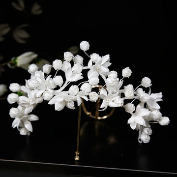 Flower Crowns For Wedding Bride Hair Accessories Floral Wreath Bridal Tiara Crown Headband Women Wedding Hair Pieces Headdress