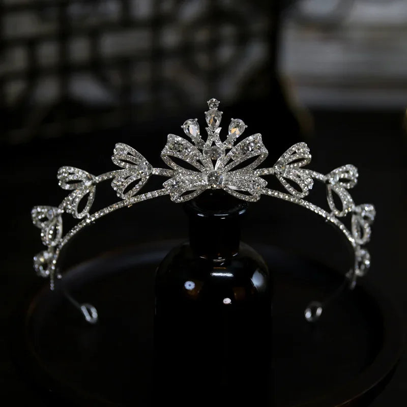Crystal Crowns For Queen Wedding Hair Accessories Princess Bridal Tiara Crown For Women Pageant 15 Years Party Prom Headdress as picture 1