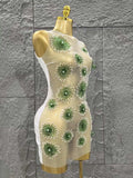 White Color Women Sleeveless Sexy O-Neck Bodycon Mini Dress Celebrate Nightclub Party Birthday Fashion Outfit Vestido