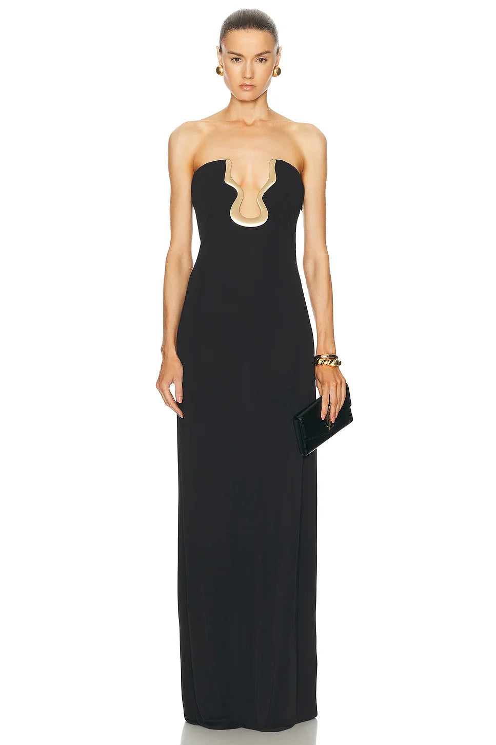 Fashion Women Sexy Strapless Bodycon Bandage Long Maxi Dress Celebrate Fashion Nightclub Party Birthday Dress Vestido black