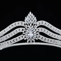 Wedding Hair Accessories Cubic Zirconia Tiaras and Crowns Zircon Headpiece For Brides Women Pageant Prom Headband Bridal Jewelry