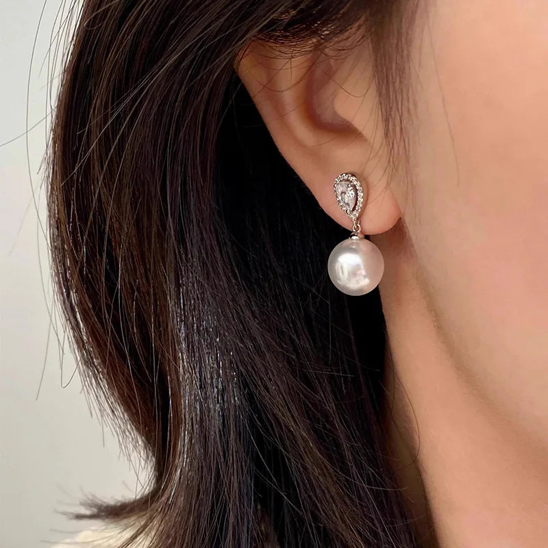 Pearl Rhinestones Crystal Crowns and Tiaras For Bride Princess Queen Headband Headpiece Wedding Accessories Bridal Hair Jewelry